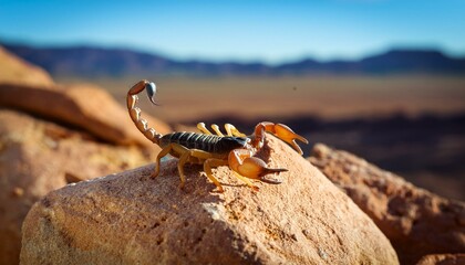 Scorpion in the desert