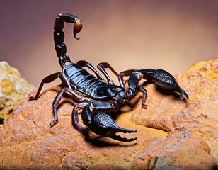 Scorpion in the desert