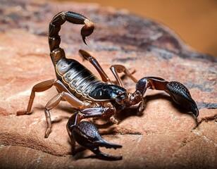 Scorpion in the desert