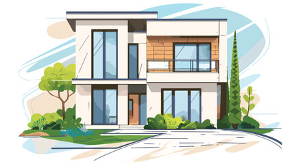 Real Estate Project Presentation Vector Illustration for Marketing Campaigns