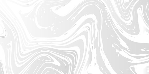 Abstract white and gray liquid marble surfaces background design. ink backdrop with wavy pattern. Liquify Swirl white and gray color art. acrylic pours liquid marble surface design.