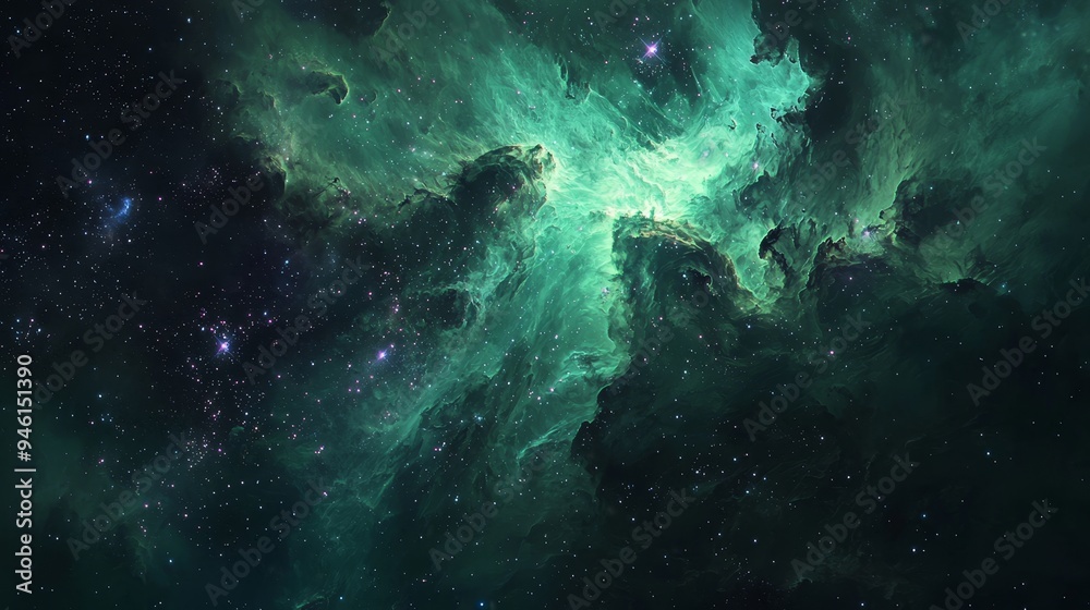 Wall mural cosmological light from galaxies and universe. galaxies sky and planets in space