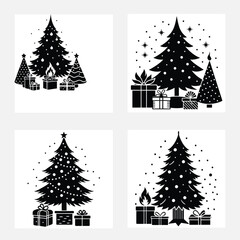 Christmas tree vector illustration