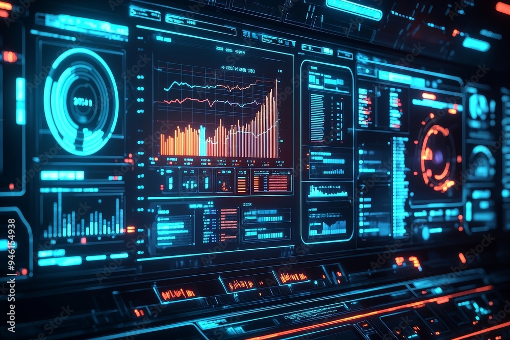 Poster the concept of business graphs and charts. visualizations of data and financial analysis for reports