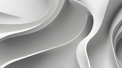 Abstract black and white futuristic wave design with light, texture, and curve line patterns
