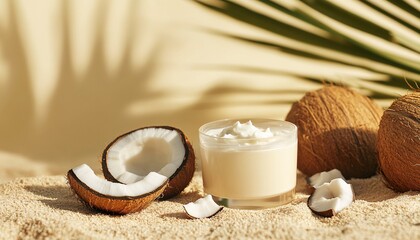 Pure and Rejuvenating Coconut Milk in Skincare Campaign Skincare advertising campaign
