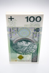 Polskie banknoty stuzłotowe, biznes i ekonomia.
