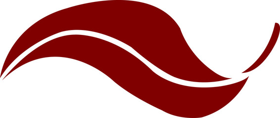 Obraz premium Leaf clip art design on plain white transparent isolated background for card, shirt, hoodie, sweatshirt, apparel, tag, mug, icon, poster or badge