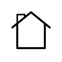 home, house, home page - vector icon