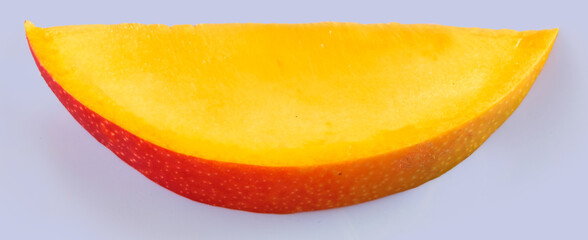 Mangoschnitz, Obst, isoliert, Mango, exotisch,