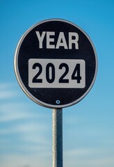 A sign that says Year 2024 is posted.