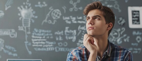 The Inner Workings: A Portrait of a Young Man Deep in Thought