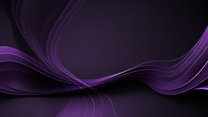 Fototapeta premium Elegant Purple Wavy Abstract Background - Fluid Motion Design Vibrant and Modern