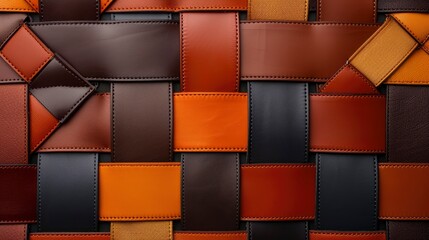Abstract Leather Weave Pattern