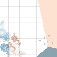 Flower png frame, transparent wedding watercolor design, remixed from vintage public domain images