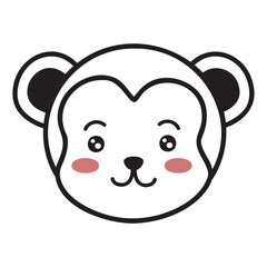 Kawaii Monkey Doodle
