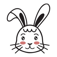 Kawaii Rabbit Doodle