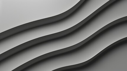 Fototapeta premium Serene Monochrome Gradient Waves for Modern Desktop Wallpaper