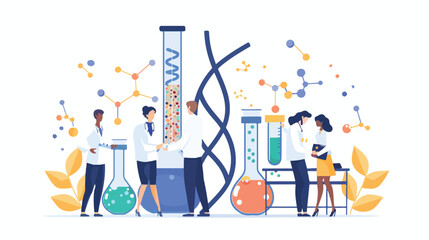 Professional Research Scientist in Science Laboratory Conducting Chemistry Experiment