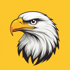 A Close-Up View of a Bald Eagle's Head