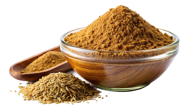 Ground Cumin on a transparent background.