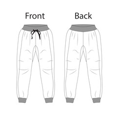  track pant Illustrator Artwork