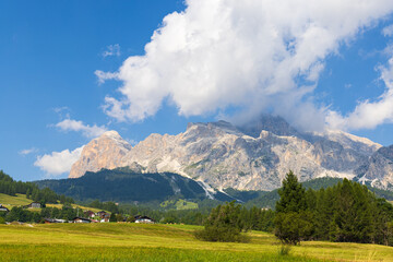 Tofane viewed from Cortina d'Ampezzo - Italy