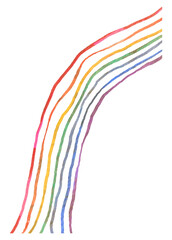 Rainbow png sticker, weather aesthetic journal collage element, transparent background