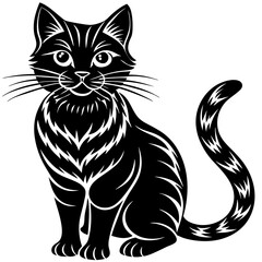 Animals silhouette vector image