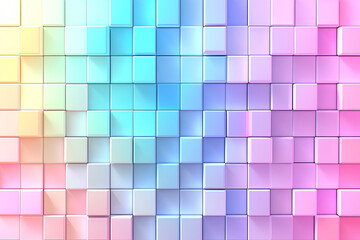 Pixelated grid pattern, flat design, front view, retro video game theme, animation. Generative ai.