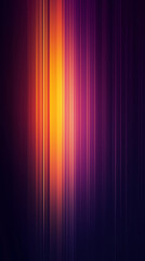 Fototapeta premium Abstract vertical light streaks in vibrant orange and purple tones.