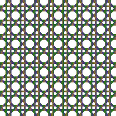 multi color gradient Seamless weave cane pattern. Colorful wallpaper with weave motif. Ethnic linen texture background. Geometric ornament. Woven pattern vector decorative of braided bands fabric.