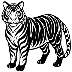 Animals silhouette vector image