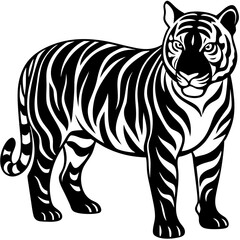 Animals silhouette vector image