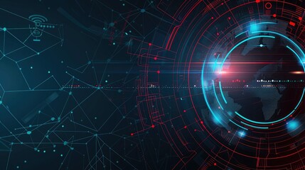 Obraz premium Cyber Security background vector