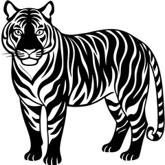 Animals silhouette vector image