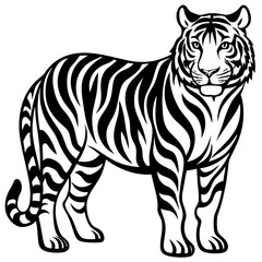 Animals silhouette vector image