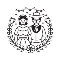 vector illustration celebrating National Hispanic Heritage Month.