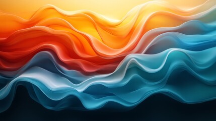 Fototapeta premium Abstract colorful waves background flowing in a stylish design