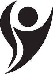 Unique logo silhouette vector art illustration