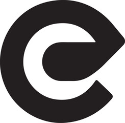 Unique logo silhouette vector art illustration