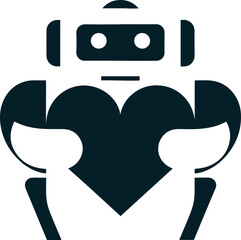 Unique logo silhouette vector art illustration