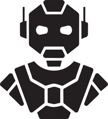 Unique logo silhouette vector art illustration