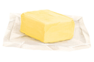 Pure butter png, dairy product illustration, transparent background