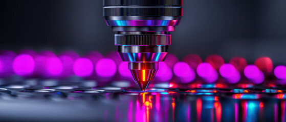 Industrial uses of laser amplification, focusing on its role in highpower material processing and manufacturing