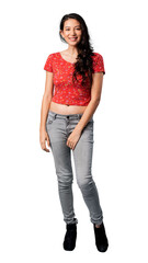 Happy smiling Indian woman transparent png