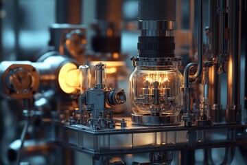 A high-voltage power supply for a scanning electron microscope.