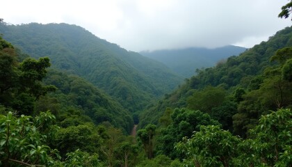 Obraz premium Majestic mountain valley a serene natural wonder