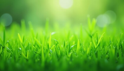Fototapeta premium Vibrant green grass a symbol of life and growth