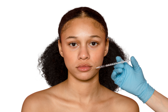 Lip fillers png collage element, transparent background